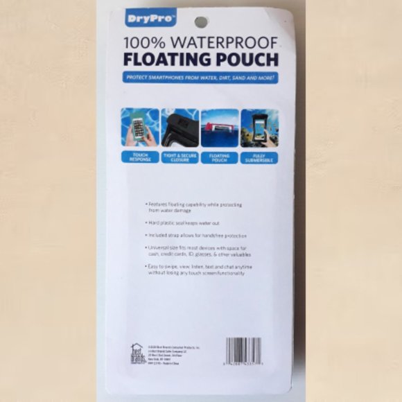 Drypro 100% Waterproof Floating Phone Pouch Includes Strap Protects Smartphones - Picture 2 of 8